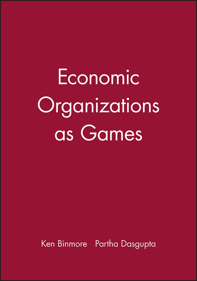 Economic Organizations as Games