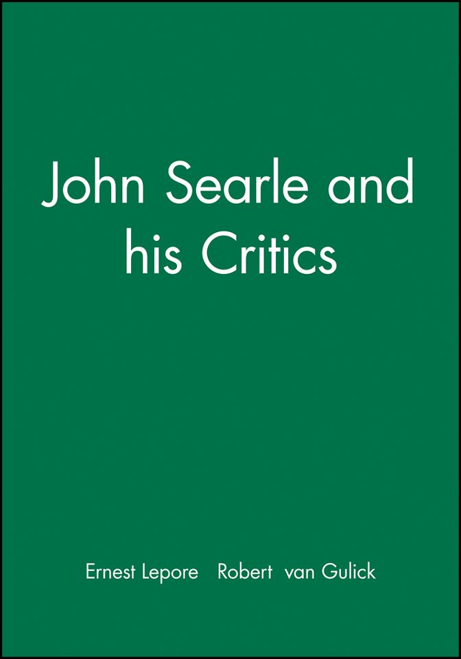John Searle and his Critics