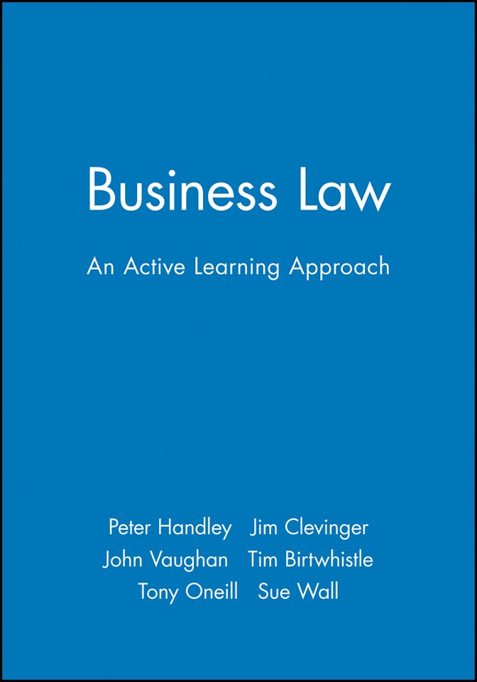 Business Law – An Active Learning Approach