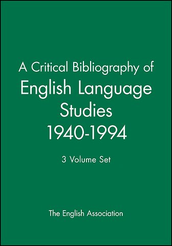 A Critical Bibliography of English Language Studies 1940-1994