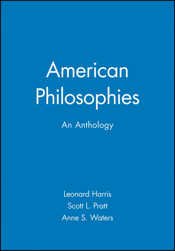 American Philosophies: An Anthology