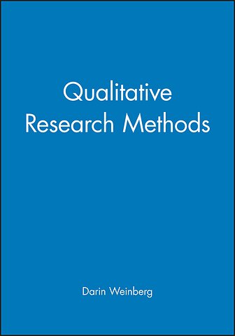 Qualitative Research Methods