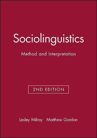 Sociolinguistics