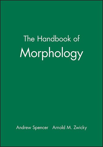The Handbook of Morphology