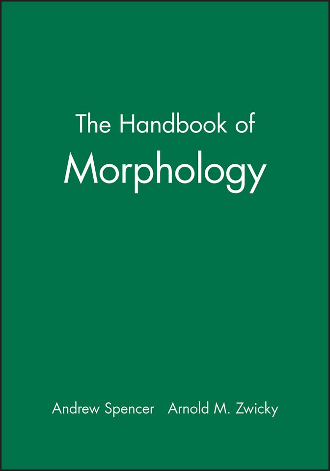 The Handbook of Morphology