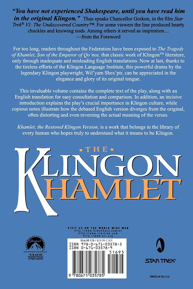 The Klingon Hamlet