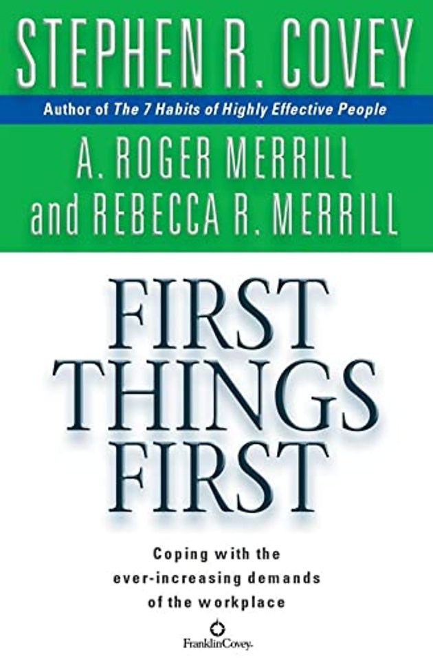 First Things First (1 audio-cd)