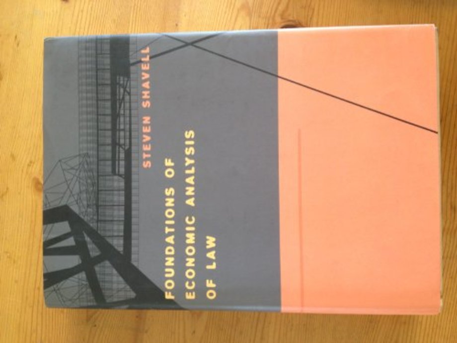 Foundations of Economic Analysis of Law