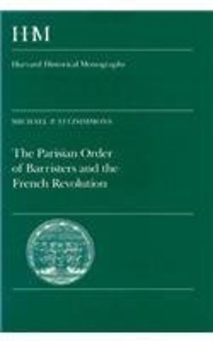 The Parisian Order of Barristers & the French Revolution