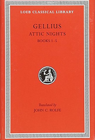 Attic Nights, Volume I – Books 1–5 (Latin)