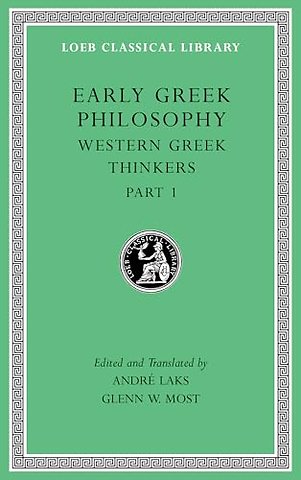 Early Greek Philosophy, Volume IV