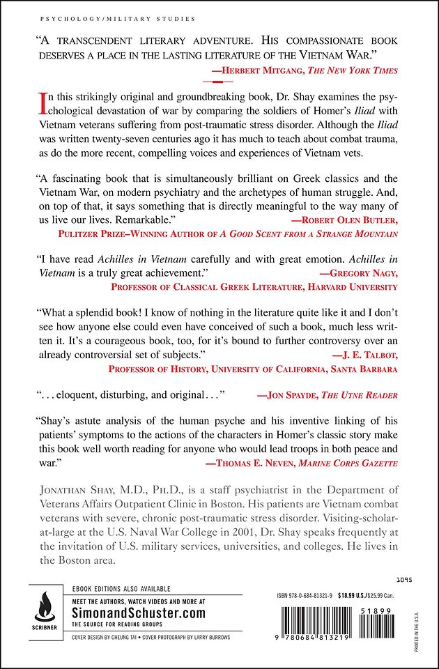 Achilles in Vietnam: Combat Trauma and the Undoing of Character