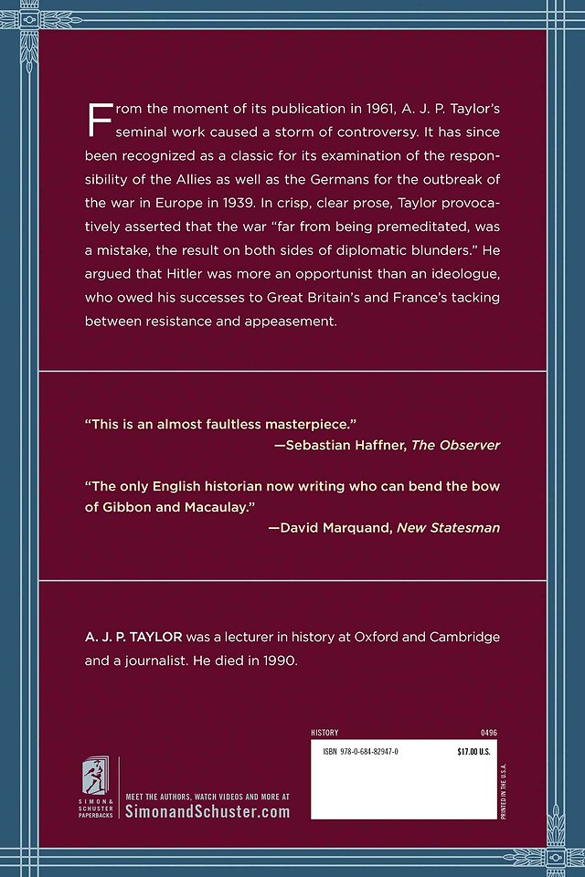 Origins Of The Second World War