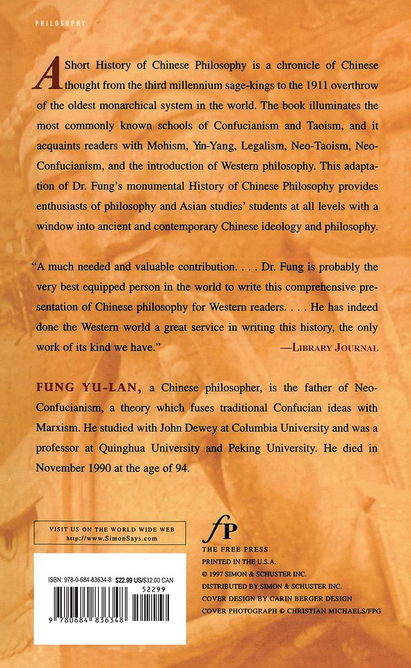 A Short History of Chinese Philosophy