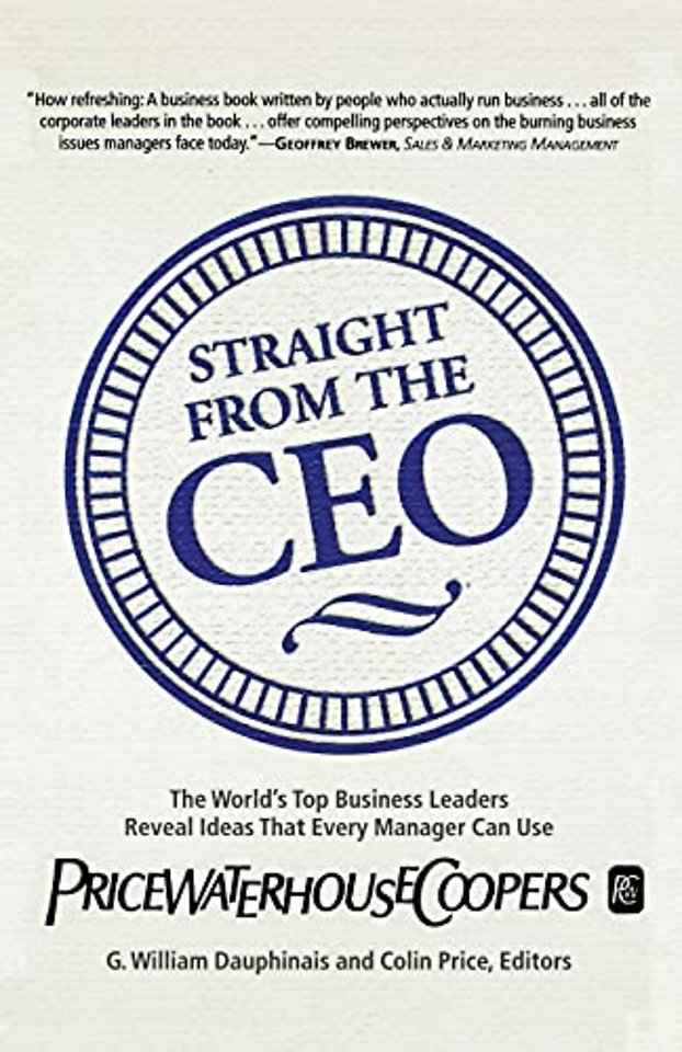 Straight from the Ceo