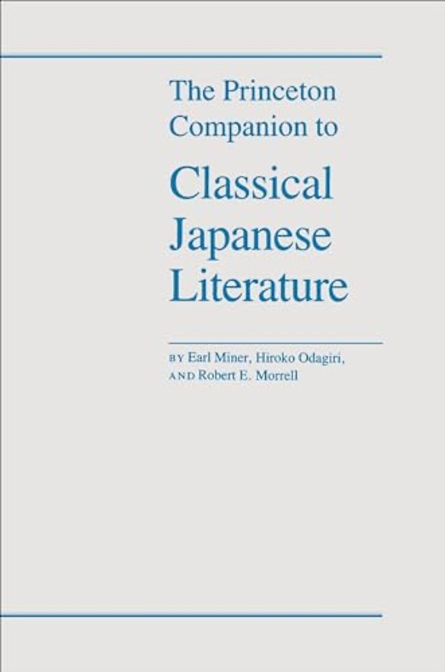 The Princeton Companion to Classical Japanese Literature