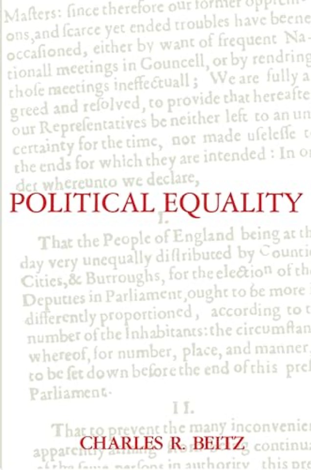 Political Equality – An Essay in Democratic Theory