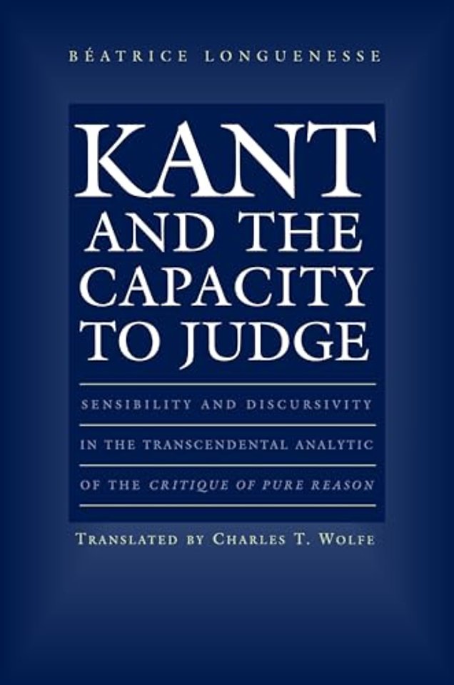 Kant and the Capacity to Judge