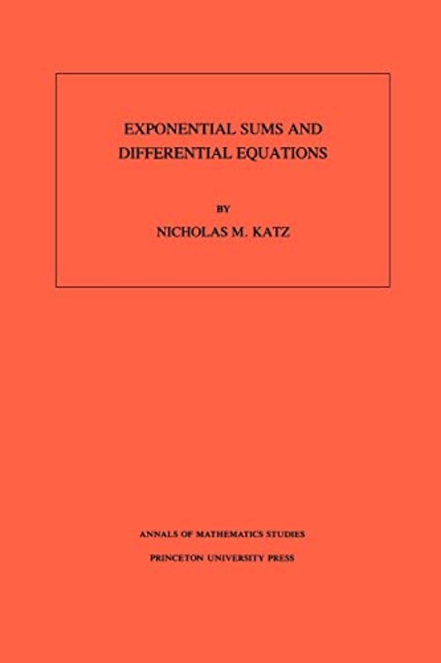Exponential Sums and Differential Equations