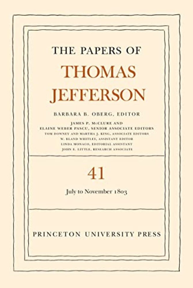 The Papers of Thomas Jefferson, Volume 41