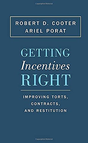 Getting Incentives Right – Improving Torts, Contracts, and Restitution
