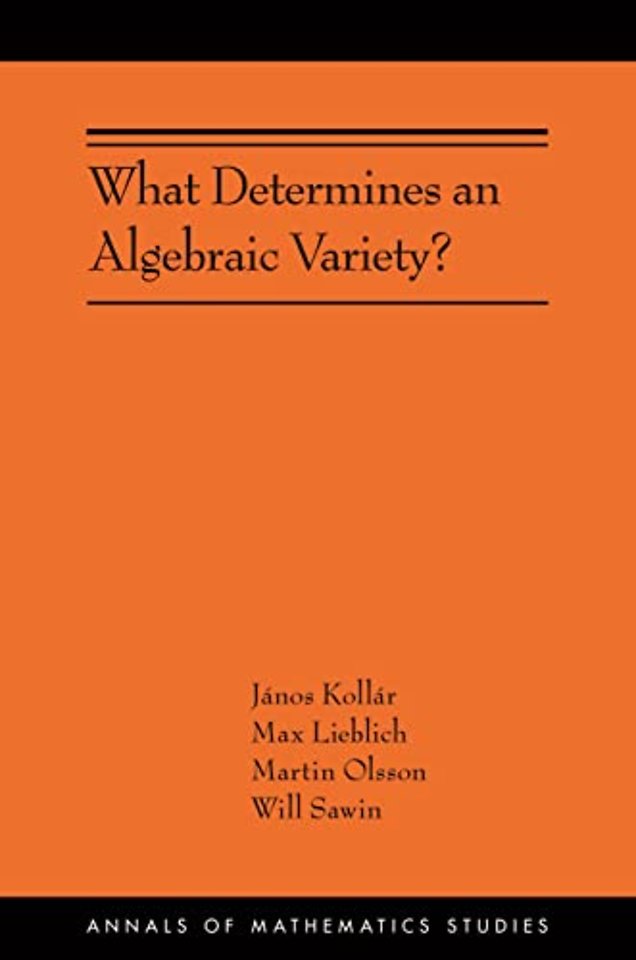 What Determines an Algebraic Variety?