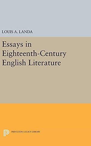 Essays in Eighteenth-Century English Literature
