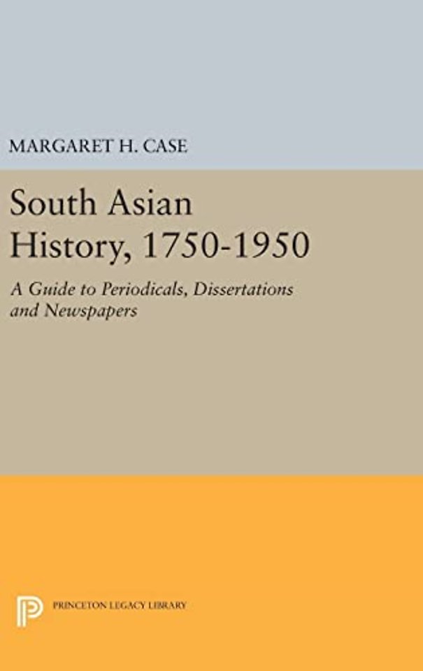 South Asian History, 1750-1950