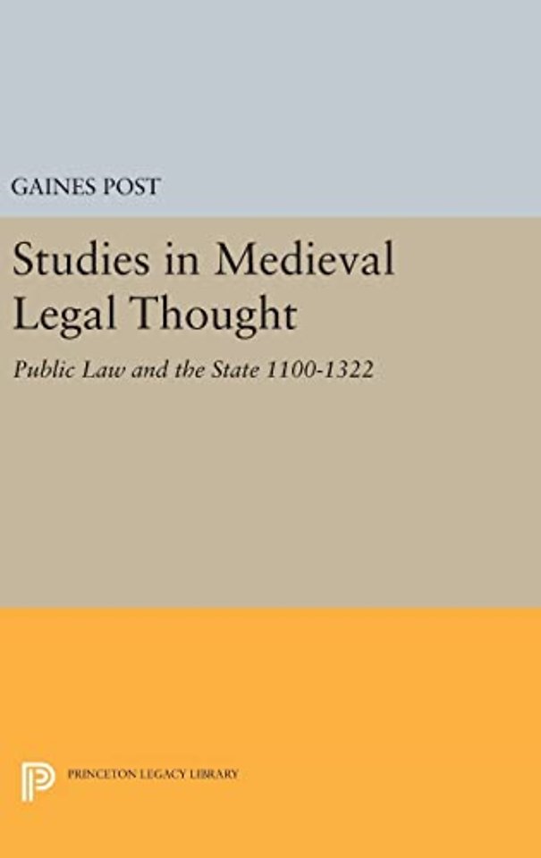 Studies in Medieval Legal Thought