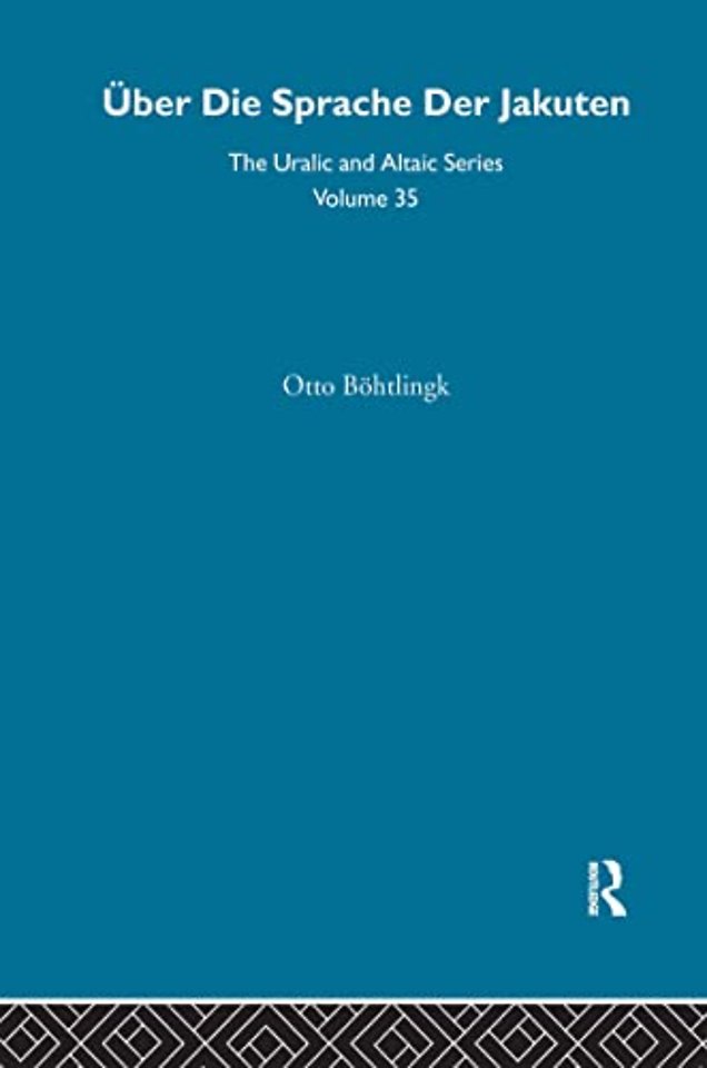 Uber Die Sprache der Jakuten