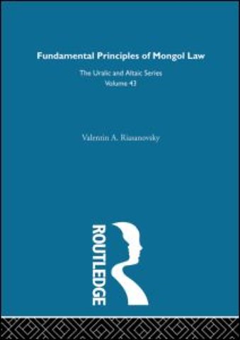 Fundamental Principles of Mongol Law