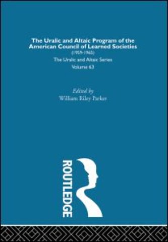 Uralic and Altaic Program of the American Council of Learned Societies
