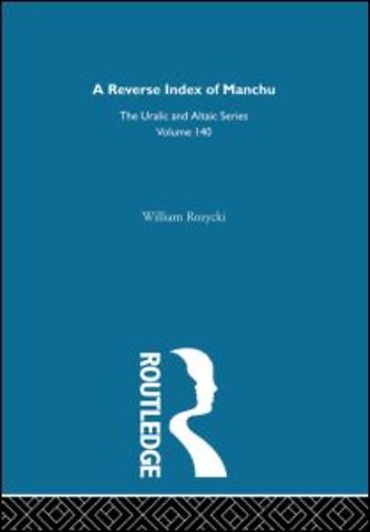 Reverse Index of Manchu