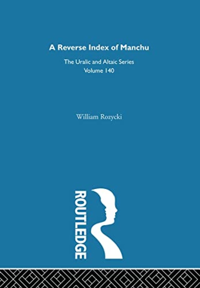 Reverse Index of Manchu