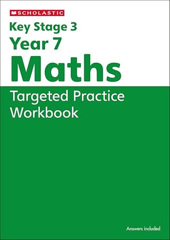 KS3 Year 7 Maths Targeted Practice Workbook with answers.