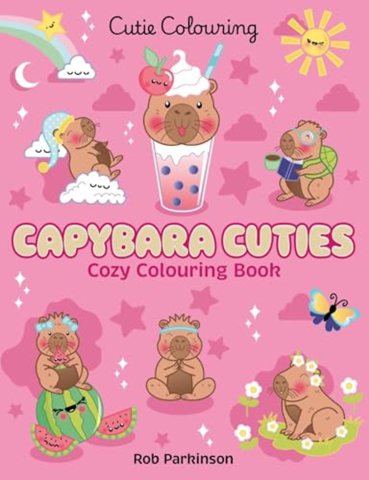 Capybara Cuties: Colouring Book