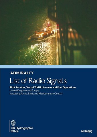ADMIRALTY NP286(1) RadioSignals Pilot VTS Port - Europe West