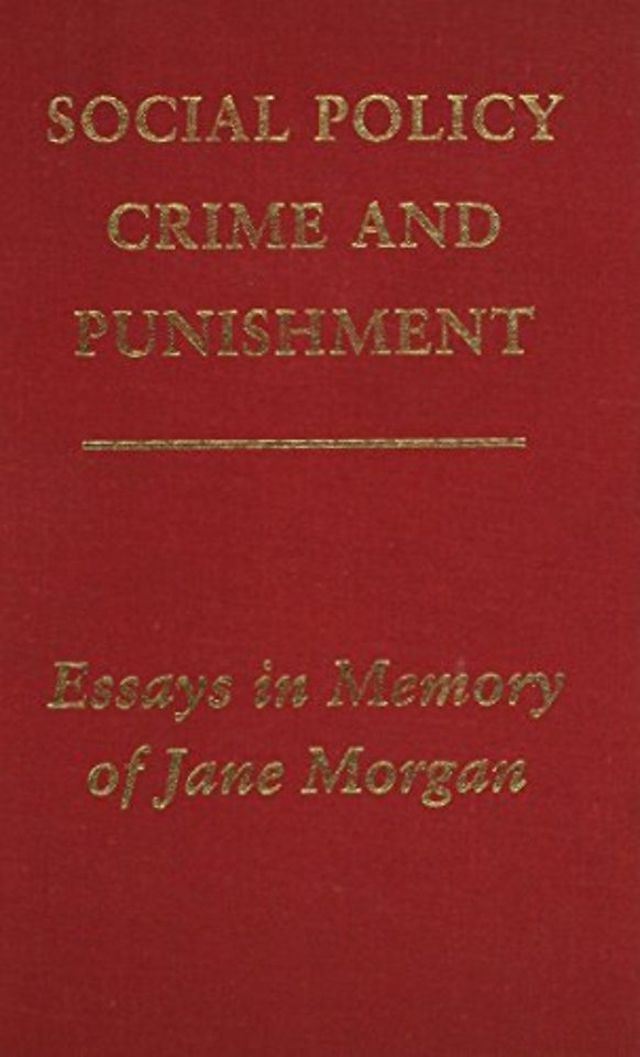 Social Policy, Crime and Punishment