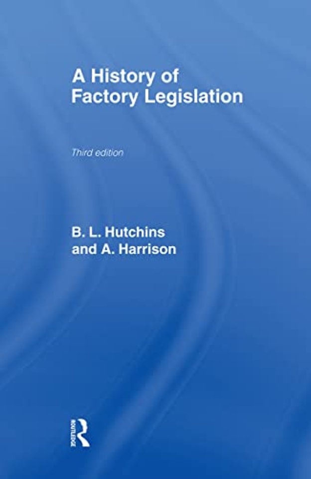 History of Factory Legislation