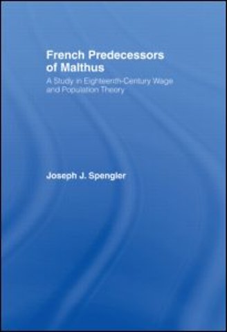 French Predecessors of Malthus