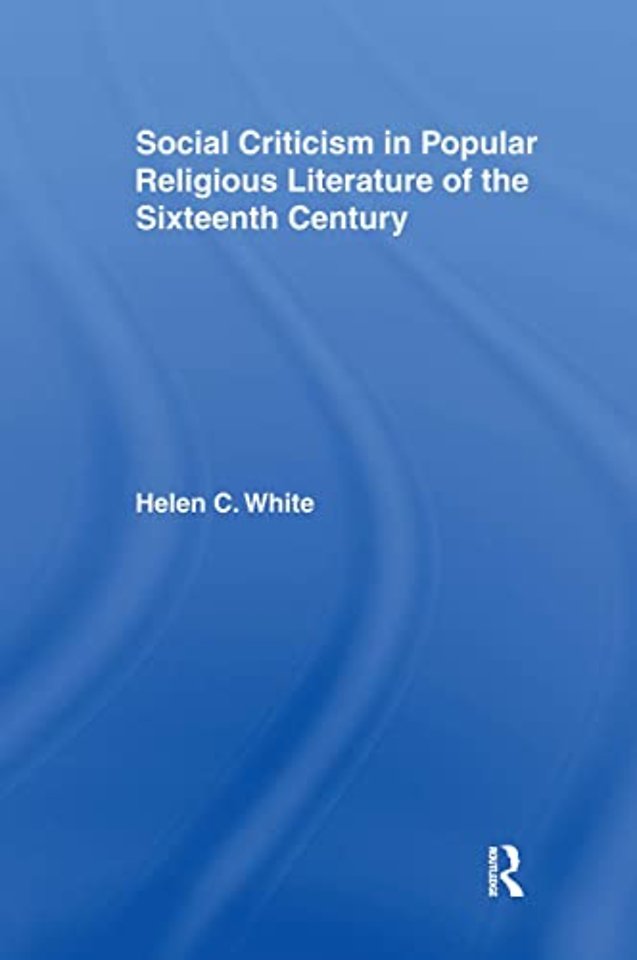 Social Criticism in Popular Religious Literature of the Sixteenth Century