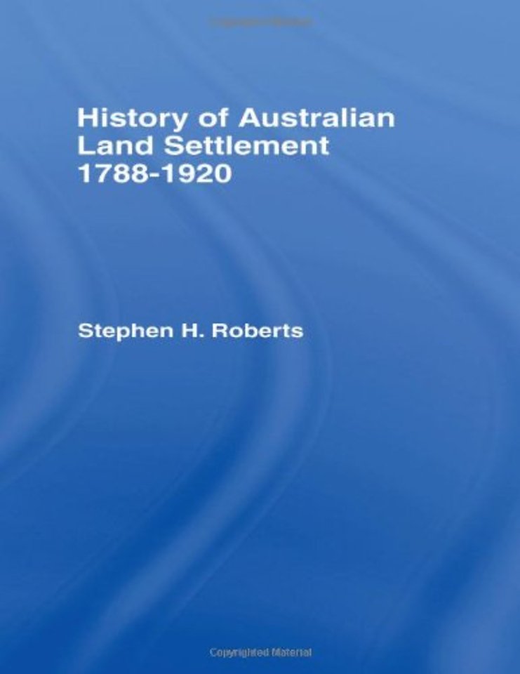 History of Australian Land Settlement