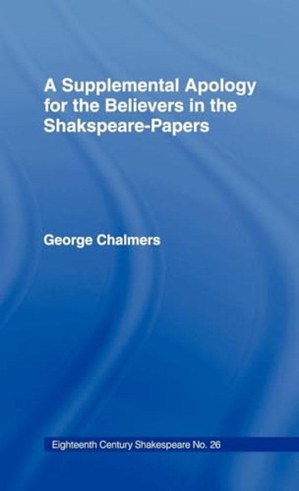Supplemental Apology for Believers in Shakespeare Papers