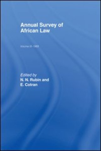 Annual Survey of African Law Cb