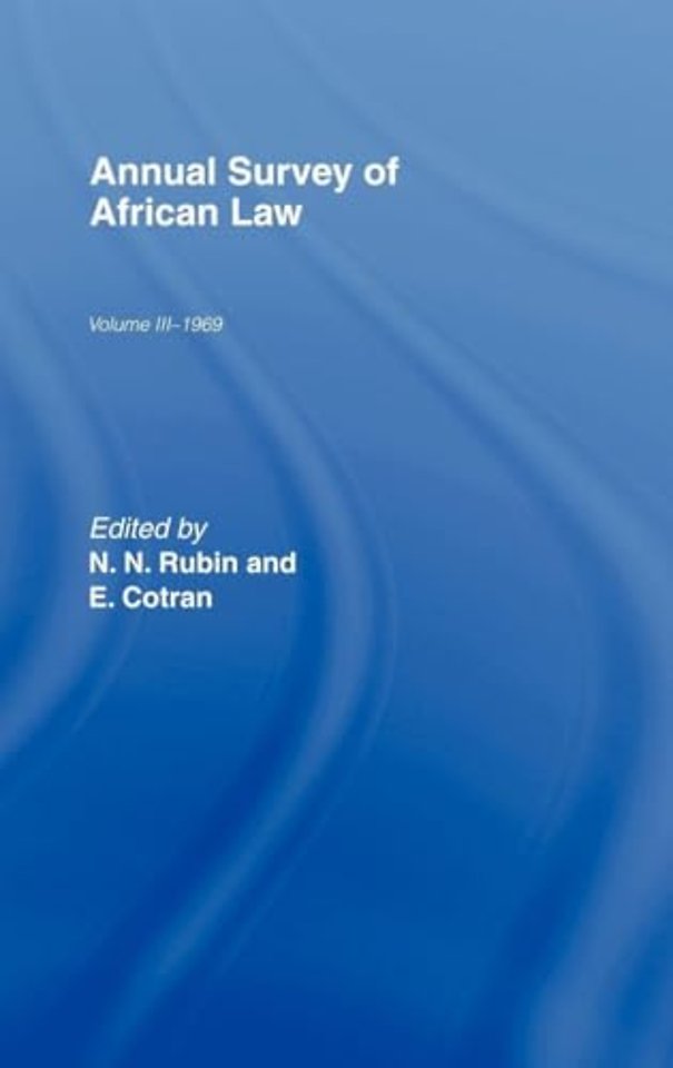 Annual Survey of African Law Cb