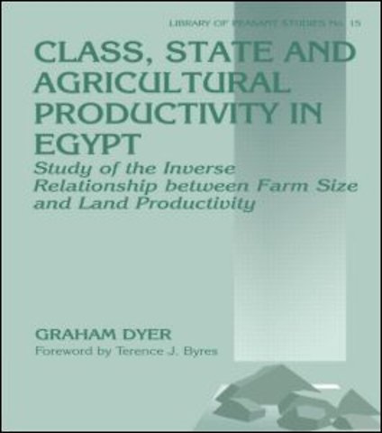 Class, State and Agricultural Productivity in Egypt
