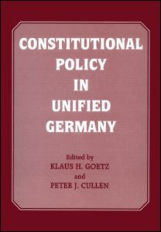 Constitutional Policy in Unified Germany