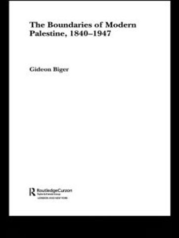Boundaries of Modern Palestine, 1840-1947
