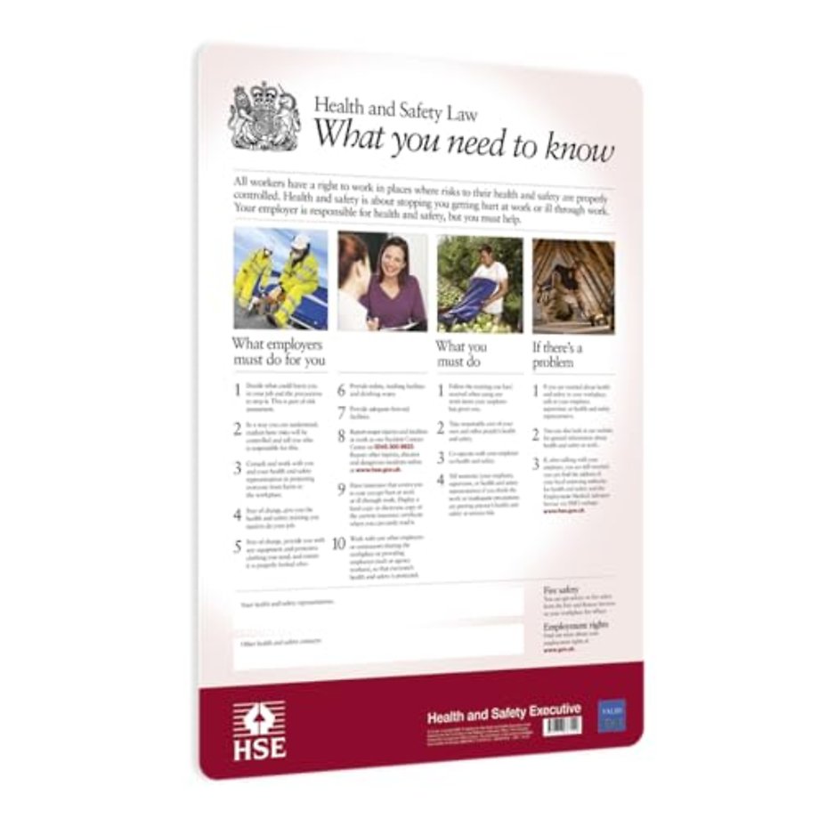 Health and safety law: what you need to know (A2 poster) (standard)