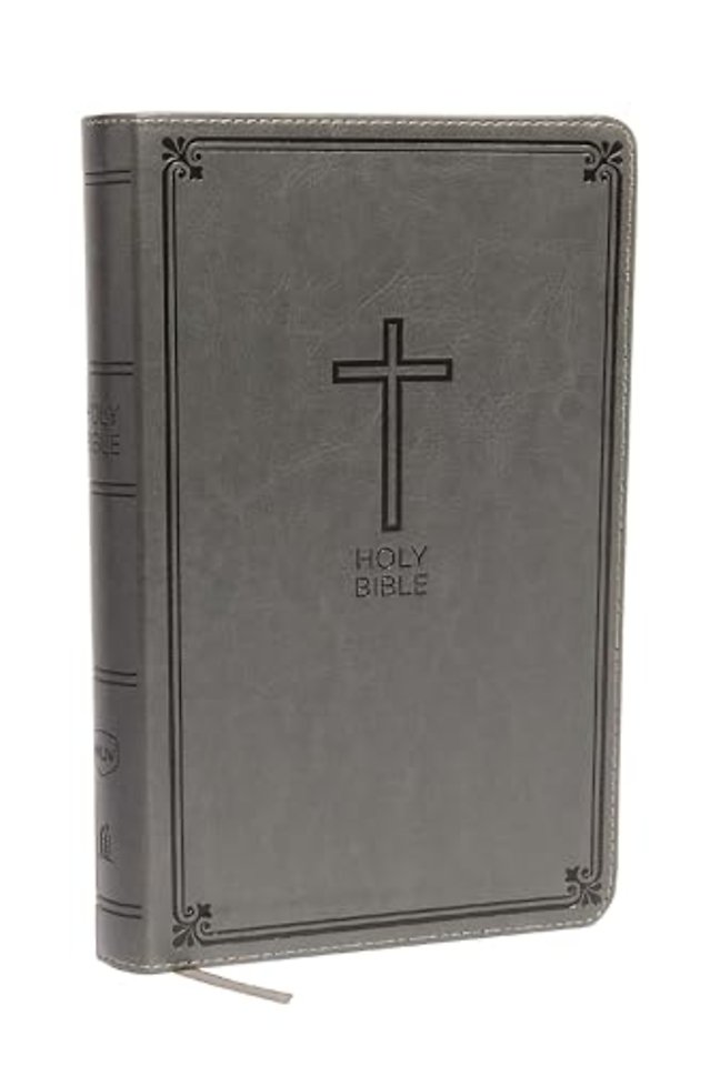 NKJV, Deluxe Gift Bible, Leathersoft, Gray, Red Letter, Comfort Print